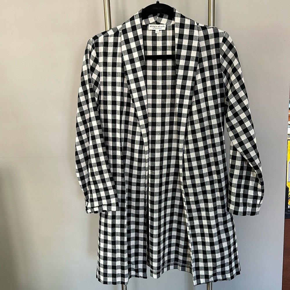 the lady and the sailor gingham shall collar duster. Size 2 side pockets